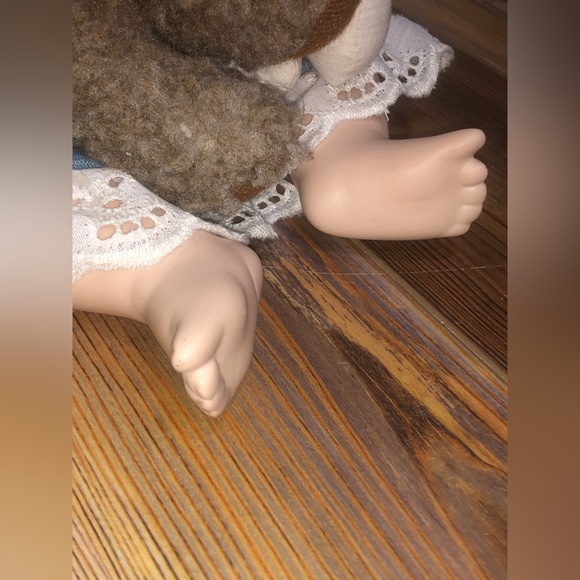 Emma Down By the River Doll W Teddy Bear & Porcelain Stuffed Heritage Collection - Picture 8 of 9